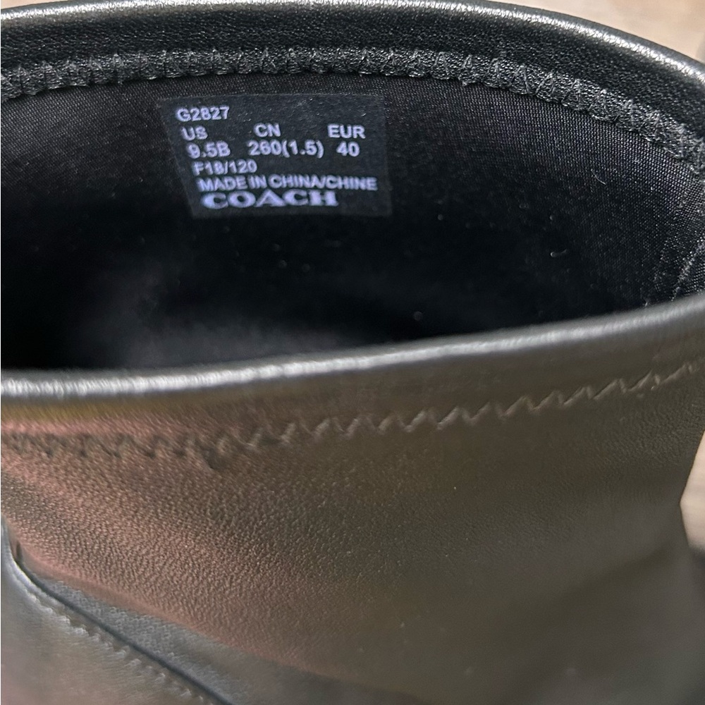 COACH Giana‎ Black Leather Stretch Bootie G2827 Size 9.5B - Picture 9 of 16